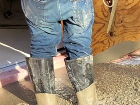 Pouring concrete